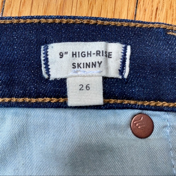 Madewell 9" High-Rise Skinny Jean 26 - Picture 6 of 7